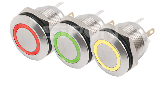 Φ12 Stainless steel metal button (with light) H050 series