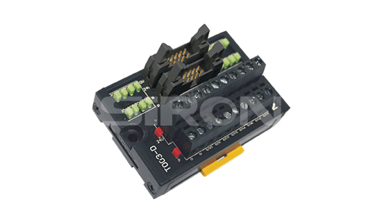 Terminal block customized for Panasonic FP series with indicator T003-D