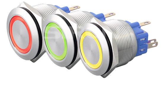 Φ25 Stainless steel metal button (with light) H054 series