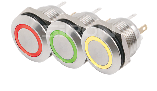 Φ19 Stainless steel metal button (with light) H052 series