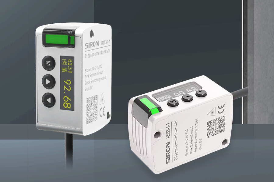 New Products I New design Triangulation display in Chinese, easy to set up without connecting to PC Laser Displacement Sensor K053-1/2 Series